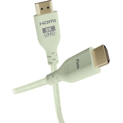 Pixio 8K HDMI 2.1 Wave Accessory Ultra High-Speed HDMI Cable (Mint Green, 6.5')