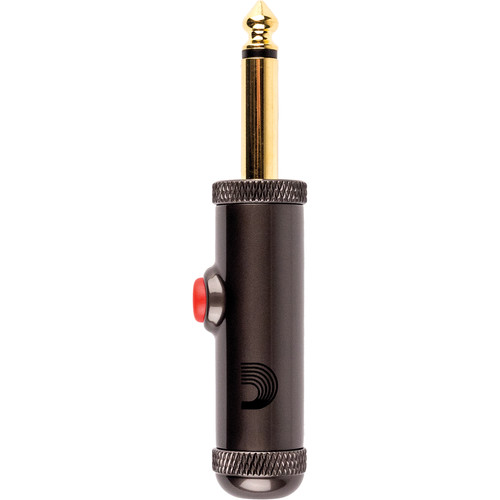 D'Addario DIY 1/4" Plug with Latching Circuit Breaker Switch (Straight)