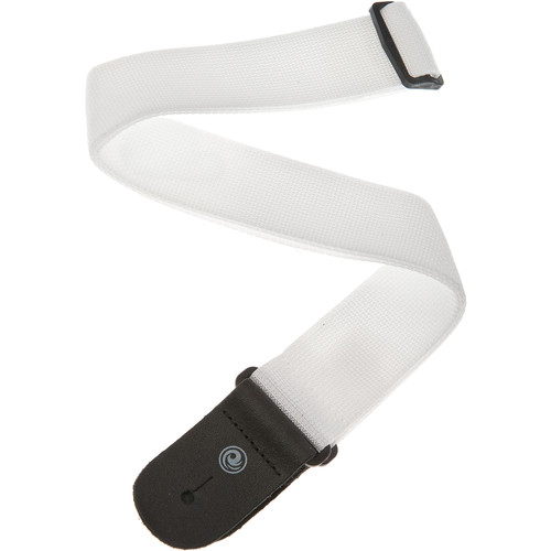 D'Addario Polypropylene 2" Guitar Strap (White)