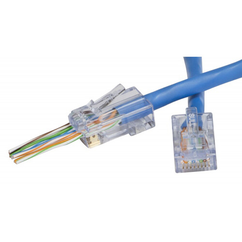 Platinum Tools EZ-RJ45 CAT6 Connectors (Bag Packaging, 500-Pieces)