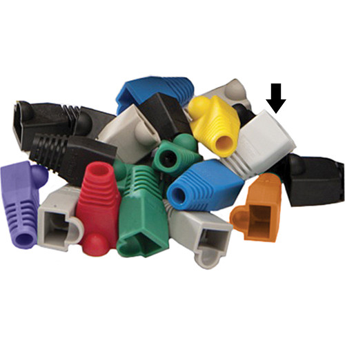 Platinum Tools 7mm RJ-45 Colored Boots (White, Pack of 100)