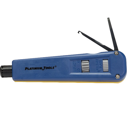 Platinum Tools 13307C PT Punchdown Tool with 110 & 66 NeverDull Blades