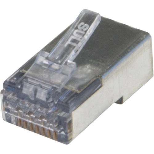 Platinum Tools ezEX44 Cat 6a Shielded RJ45 Internal Ground Connector (50-Piece Jar)