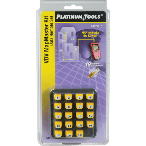 Platinum Tools RJ45 Data Remote Set for VDV MapMaster (19 Pieces)