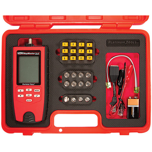 Platinum Tools VDV MapMaster 3.0 Network & Coax Cable Tester Field Kit with Durable Case