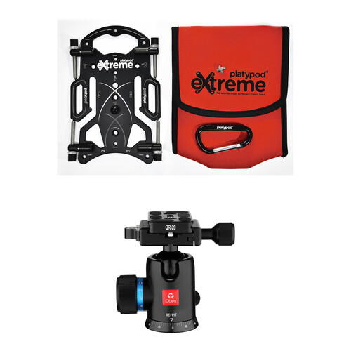 Platypod eXtreme Camera Support with Oben BE-117 Ball Head Kit