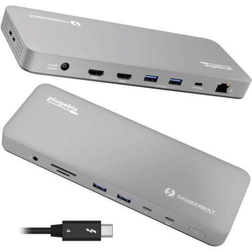 Plugable TBT-UDM 13-in-1 Dual Display Thunderbolt 4 Docking Station