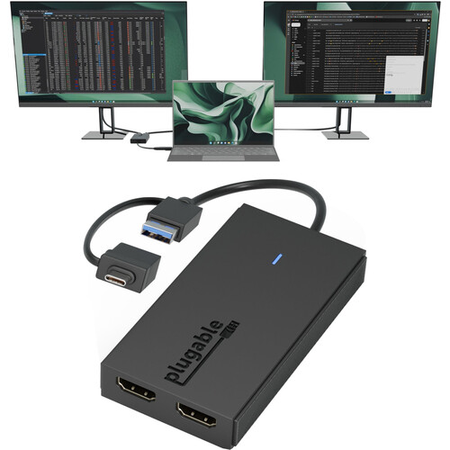 Plugable USB Type-C & Type-A to HDMI Adapter