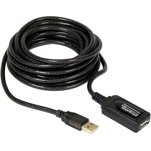Plugable USB 2.0 Active Extension Cable (16')