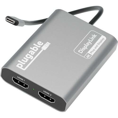 Plugable Dual Monitor USB-C to HDMI Adapter