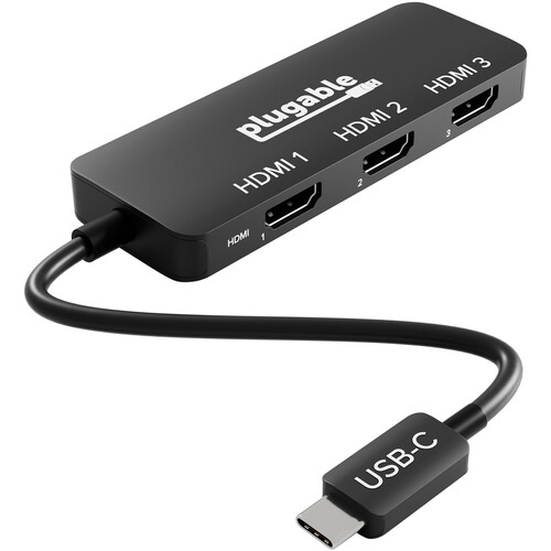Plugable USB-C to Triple HDMI Display Adapter