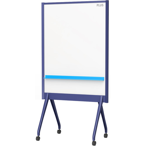 Plus 34.5 x 46" Mobile Partition Board (Navy)
