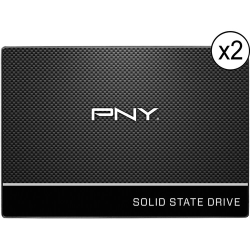 PNY 500GB CS900 SATA III 2.5" Internal SSD Kit (2-Pack)