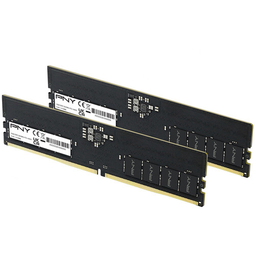 PNY 32GB DDR5 5600 MHz UDIMM Desktop Memory Kit (2 x 16GB)