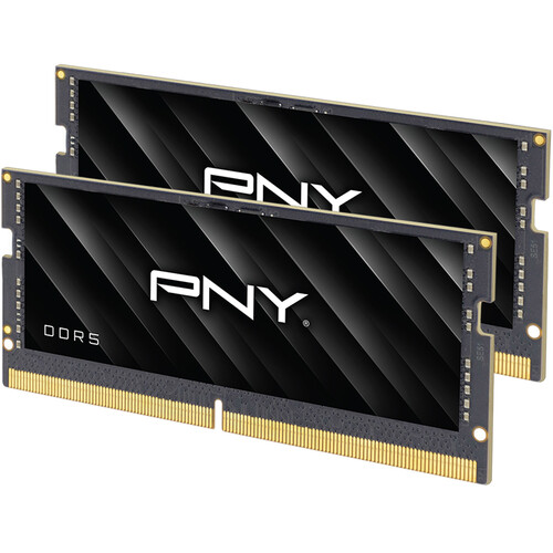 PNY 64GB Performance DDR5 5600 MHz SO-DIMM Memory Kit (2 x 32GB)