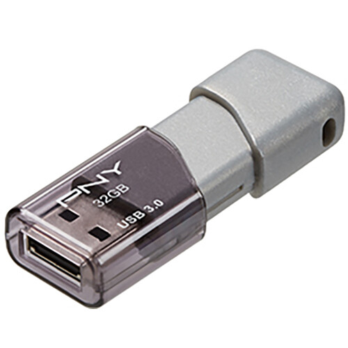 PNY 32GB Turbo Attaché 3 USB 3.0 Flash Drive (10-Pack, Gray)