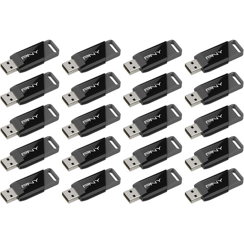 PNY 64GB Attache 4 USB-A 2.0 Flash Drive (20-Pack)