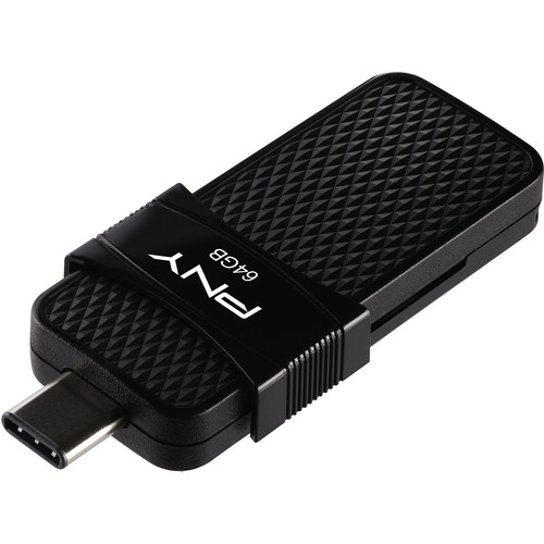 PNY 64GB DUO LINK USB 3.1 Type-C OTG Flash Drive