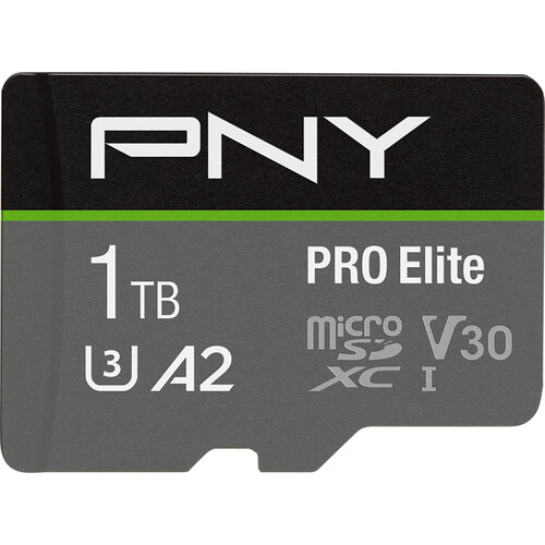 PNY 1TB PRO Elite UHS-I microSDXC Memory Card with SD Adapter