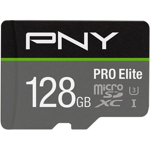 PNY 128GB Pro Elite microSDXC Memory Card (U3)