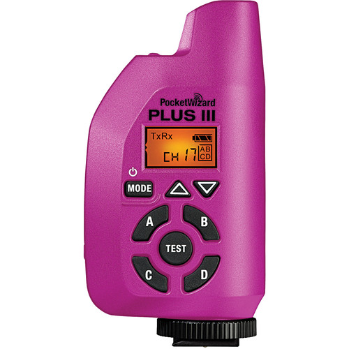 PocketWizard Plus III Transceiver (Pink) PW-PLUS3-FCC B&H Photo PocketWizard Plus III Transceiver (Pink) PW-PLUS3-FCC B&H Photo