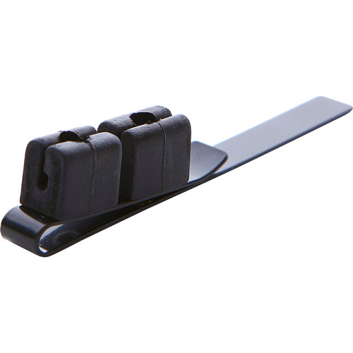 Point Source Audio Double Holder Slider-Clip for Lavalier Microphone (Black)