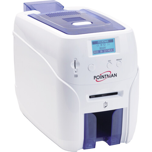 Pointman N20 Single-Sided ID Card Printer with MIFARE, Contact Smart Card Encoder & ISO Magnetic Stripe Encoder
