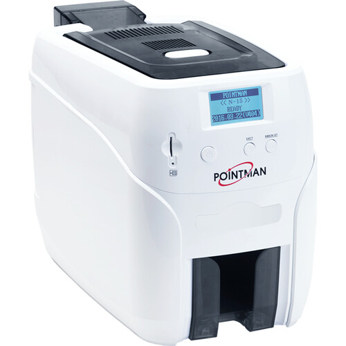 Pointman N15 Single-Sided Card Printer with MIFARE, Contact Smart Card Encoder & ISO Magnetic Stripe Encoder