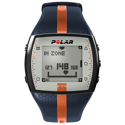 Polar FT4 Training Computer Watch (Blue/Orange)
