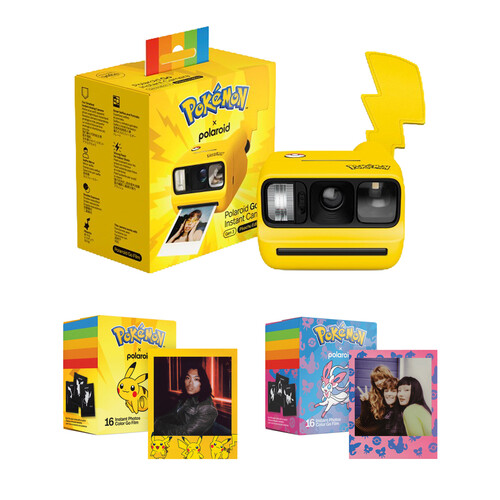 Polaroid Go Generation 3 Instant Film Camera with Film Kit (Pokémon Edition, 32 Exposures)