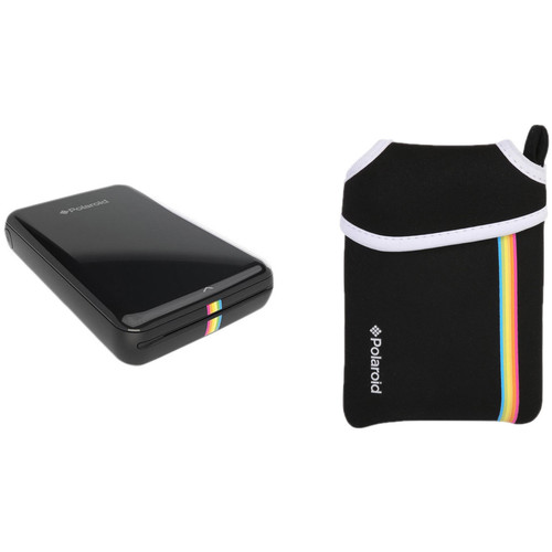 Polaroid ZIP Mobile Printer Kit with Pouch (Black)
