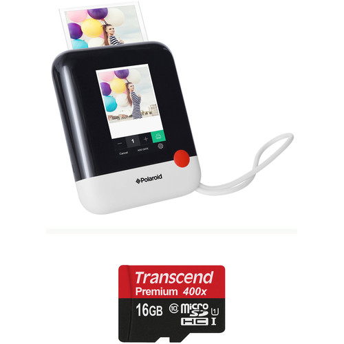 Polaroid Pop Instant Print Digital Camera with Memory Card Kit (White)