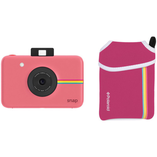 Polaroid Snap Instant Digital Camera with Pouch Kit (Pink)