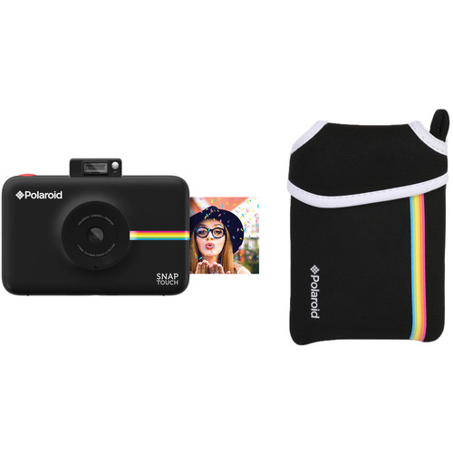 Polaroid Snap Touch Instant Digital Camera with Pouch Kit (Black)