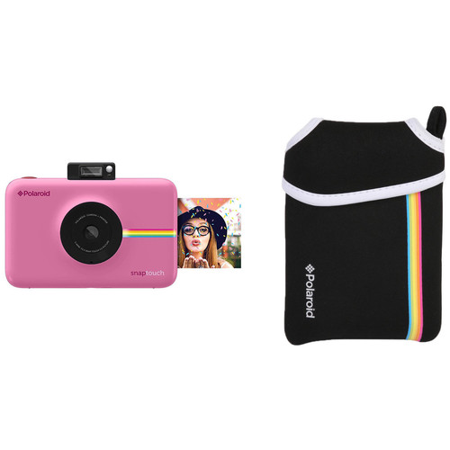 Polaroid Snap Touch Instant Digital Camera with Pouch Kit (Pink)