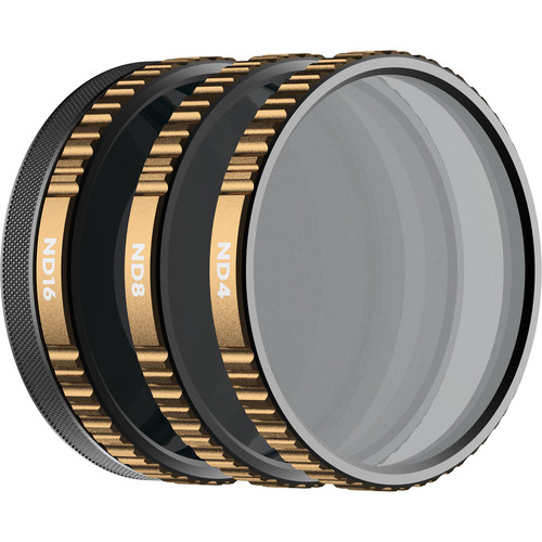 PolarPro Cinema Series Shutter Filter Collection 3-Pack for DJI Osmo Action (ND4, ND8 & ND16)
