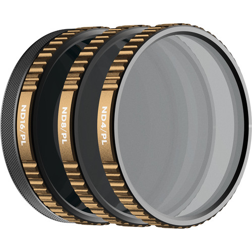 PolarPro Cinema Series Vivid Filter Collection 3-Pack for DJI Osmo Action (ND4/PL, ND8/PL & ND16/PL)