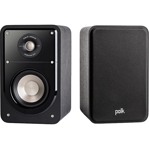 Polk Audio Signature Series S15 2-Way Bookshelf Speakers (Washed Black Walnut, Pair)