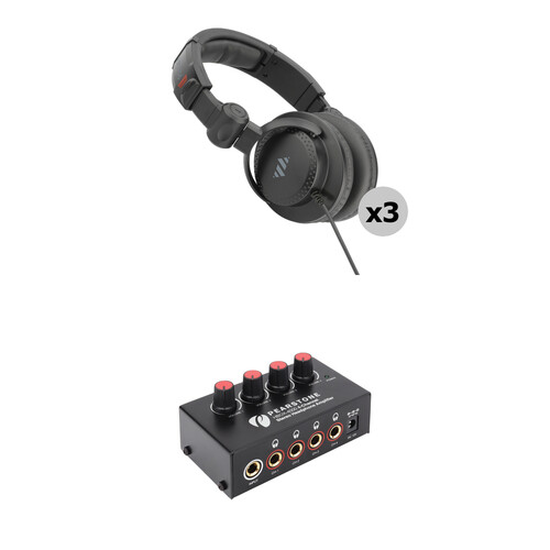 Polsen HPC-A30-MK2 Headphone Kit with 3 Headphones & Headphone Amplifier