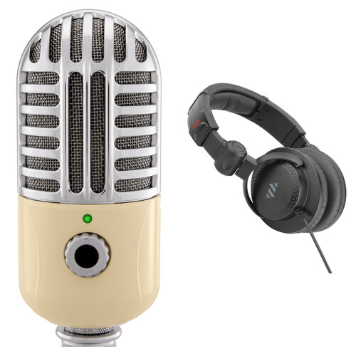 Polsen RC-77-U USB Retro Condenser Microphone Kit with Studio Headphones