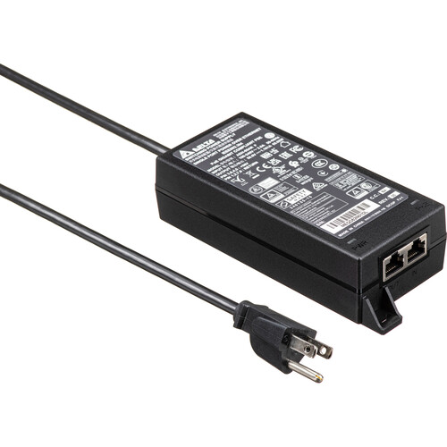 Poly PoE++ 65W 2.5G Adapter with Cat 6a Cable and Power Cable for Video Bar (12')