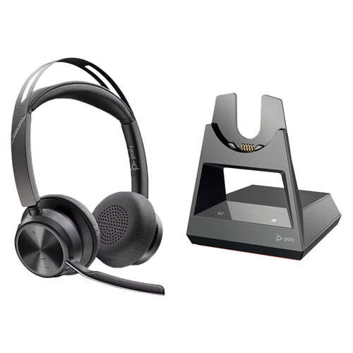 Poly Voyager Focus 2 UC Stereo Bluetooth Headset & Office Base