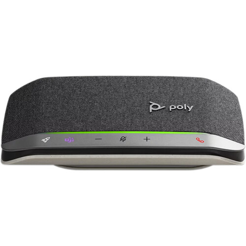 Poly Sync 20 USB Type-A & Bluetooth Speakerphone (Silver / Black, Microsoft Teams Certified)