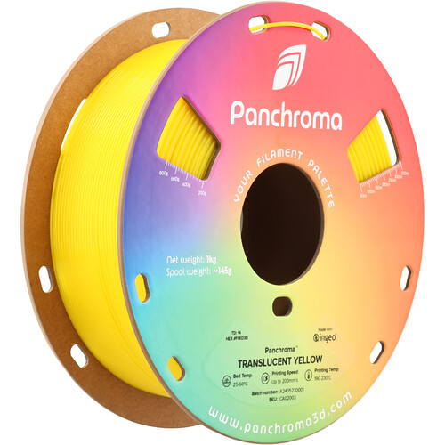 Polymaker Panchroma Translucent PLA Filament (1kg, Yellow)