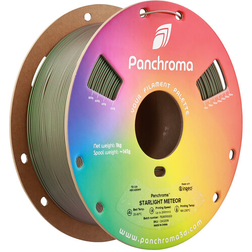 Polymaker Panchroma Starlight PLA Filament (1kg, Meteor Green)