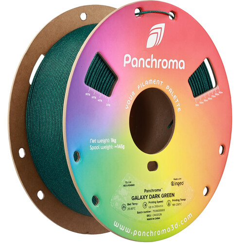 Polymaker Panchroma Galaxy PLA Filament (1kg, Dark Green)