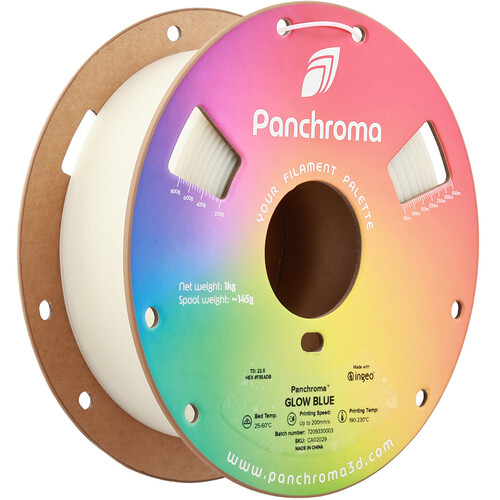 Polymaker Panchroma Glow PLA Filament (1kg, Glow Blue)