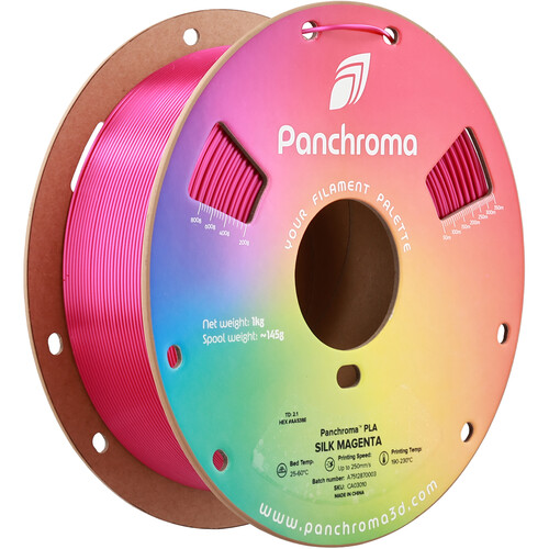 Polymaker Panchroma Silk PLA Filament (1kg, Silk Magenta)