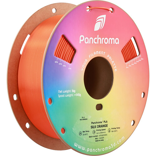 Polymaker Panchroma Silk PLA Filament (1kg, Silk Orange)