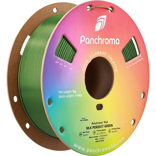 Polymaker Panchroma Silk PLA Filament (1kg, Silk Peridot Green)